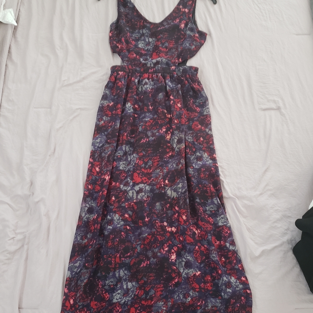 Long floral maxi dress